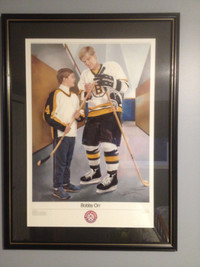 Bobby Orr Autographed Print Framed