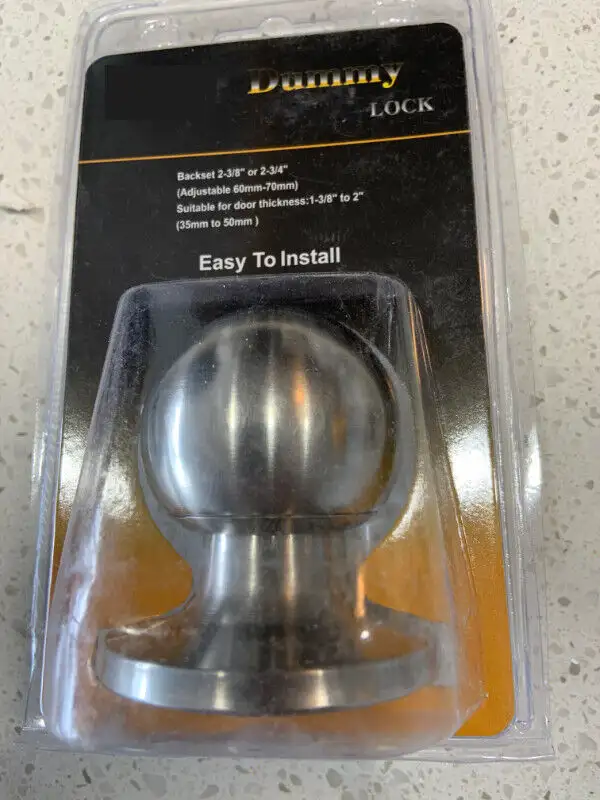 Satin Nickel Door Knob DUMMY Dummy Lock new never been usedBac
