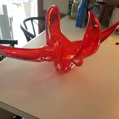 MCM VINTAGE Stretch ART GLASS Centrepiece, View more