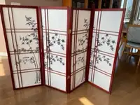 8 panel Free standing  room  divider screens