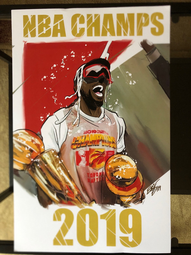 NBA  CHAMPS POSTER in Arts & Collectibles in Mississauga / Peel Region