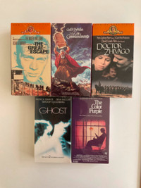 Sealed VHS tapes (movies)