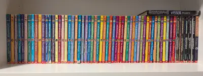 Animorphs books #1-54 for sale as a complete set. Also included is a copy of Megamorphs 1-5, and the...