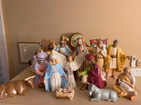 16 piece Ceramic Nativity Set