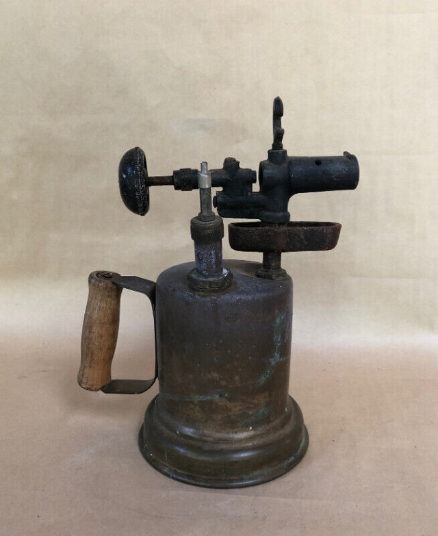 Antique Brass Blow Torch in Arts & Collectibles in Cornwall - Image 2