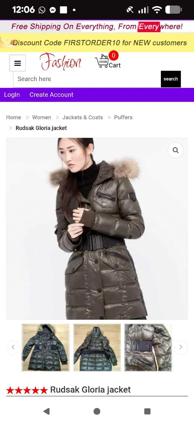 Rudsak Gloria Puff Down Filled winter coat in Women's - Tops & Outerwear in City of Montréal - Image 8