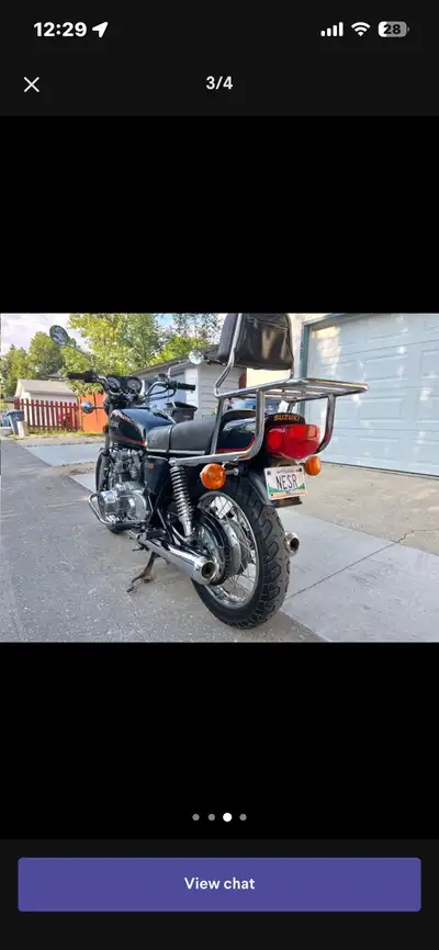 Selling this back rest carrier in excellent condition from a 1978 Suzuki GS 550. This was original e...