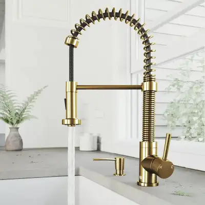 Edison Pull Down Single Handle Kitchen Faucet with Optional Soap, View more