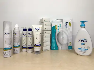 New DOVE soap, skin and haircare, View more