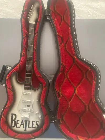 Beatles  Miniature Guitar/Cards, View more