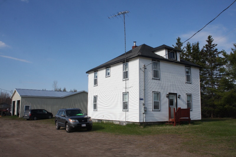 House and 100 Acres, Large Three Bay Insulated Garage Commercial