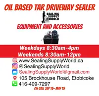 Driveway Sealing Equipment and Oil Based Sealer