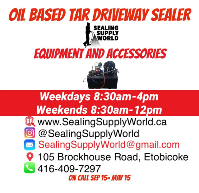 Driveway Sealing Equipment and Oil Based Sealer dans Other Business & Industrial in Kingston