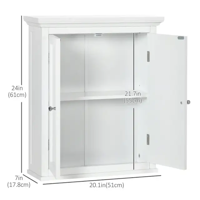 Over Toilet Storage Cabinet, Bathroom Wall Cabinet with Adjustab in Bookcases & Shelving Units in Markham / York Region - Image 4