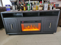 Electric fireplace and TV stand