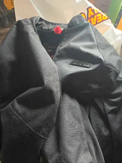 Lots of coats and helmets. Message me if interested. All like new. Motorcycle jacket Motorcycle helm...