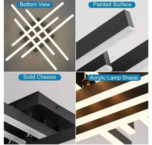 Oranoor Modern LED Ceiling Light Flush Mount, 24 in dimmable, in Indoor Lighting & Fans in City of Toronto - Image 4