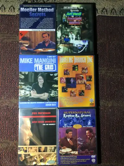 Various drum instructional videos, View more