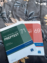 The official LSAT prep test 71 and 69 NOT USED 