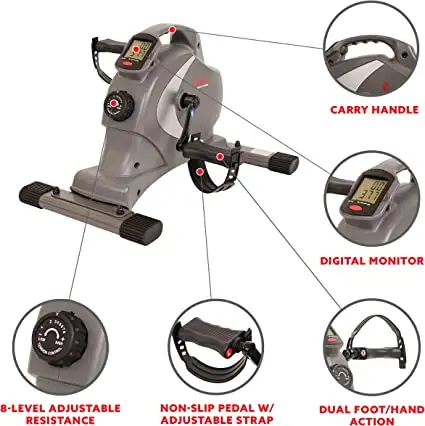 Retail $175 Like New Magnetic Desk Cycle Mini Exercise Bike in Exercise Equipment in North Shore - Image 5