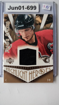 2003-04 Upper Deck Highlight Heroes Jersey Jason Spezza #HH-JS