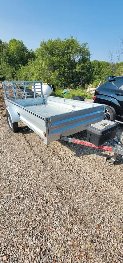 New 2023 all Aluminum landscape Trailer with Ramp, and fold down front gate , 14" Radial tires, LED...