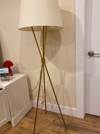 White and Gold Floor Lamp