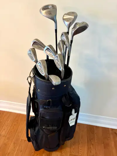 Men’s Golf full set with Graphite Shafts / Cart Bag / Right Handed This is a used Lotus Speed Matche...
