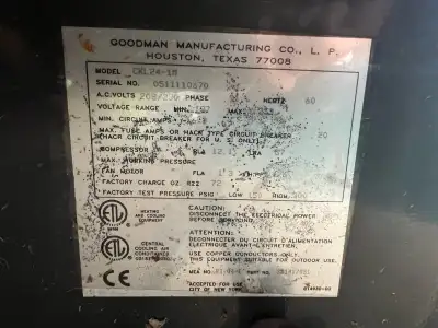 Goodman air conditioner, View more