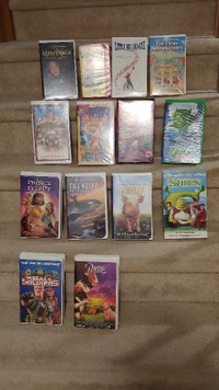 Assorted Kids Children VHS Movie Films Animated Live Action