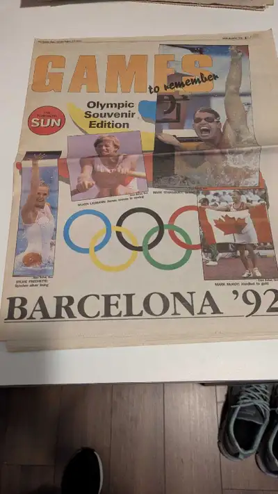 Toronto Sun Barcelona '92 Newspaper, View more