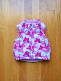 Puffy Pink Reversible Butterfly Vest, 6 months