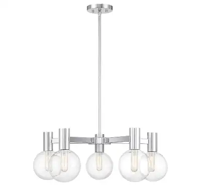 NEW Savoy House Wright - 5 Light Chandelier in Modern Style, View more
