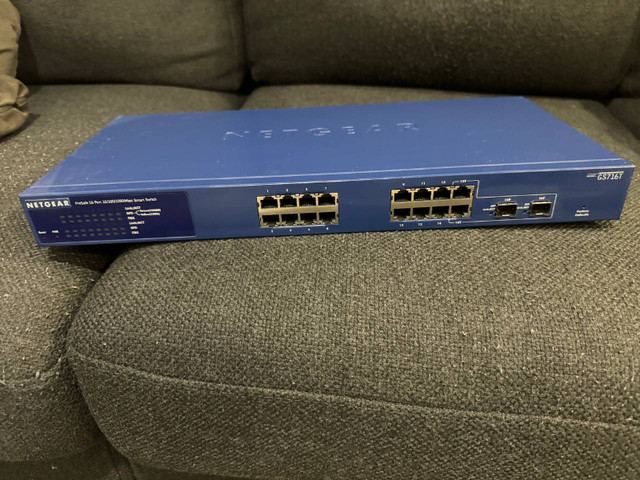 Netgear GS716T 16 Port + 2 SFP Managed Gigabit Switch in Networking in City of Toronto