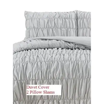 NEW in Package Grey 3PC Duvet Cover Set Queen Grey, View more