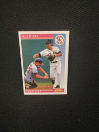 1992 Score Luis Rivera Shortstop Boston Red Sox Card #159