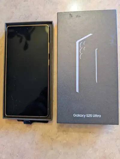 New Samsung S25 Ultra 256gb - Black, View more