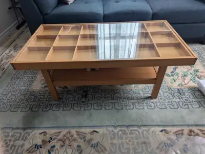 Classic IKEA divider coffee table. , View more