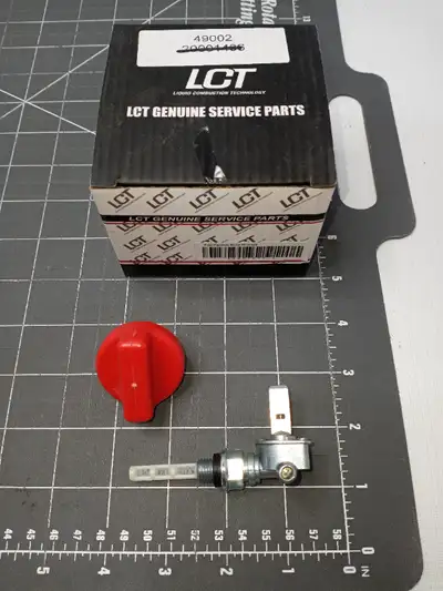 LCT engine 49002 fuel petcock shut off w/ knob genuine oem, View more