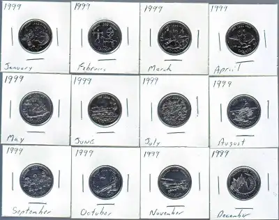 Canada has issued 91 commemorative quarters for circulation between 1967 and 2017 in both plain and...