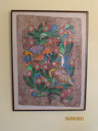 Peinture écorce Mexicaine