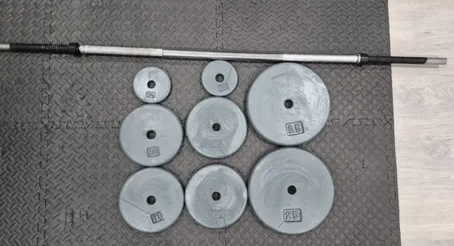 Weights and barbell65702477998593121