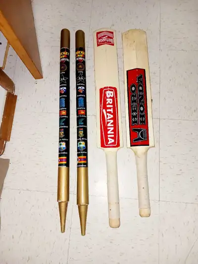 2 cricket bats / 2 cricket stumps everything for $100 firm. Located just off Whyte Ave. If intereste...