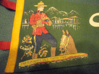 RCMP VANCOUVER B.C. Vintage Felt Pennant Flags Banner