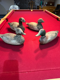 Wooden duck decoys