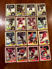 1984/85 Topps Hockey cards lot of 74