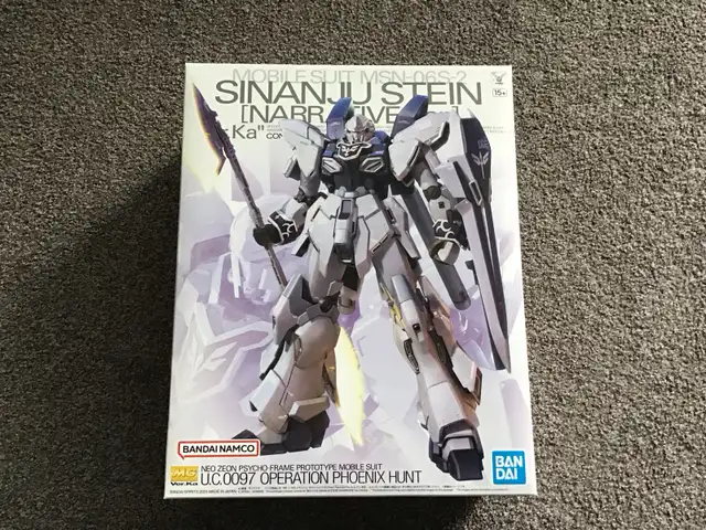 MG 1/100 Sinanju Stein Ver.Ka (Narrative Ver)/ Gundam model kits