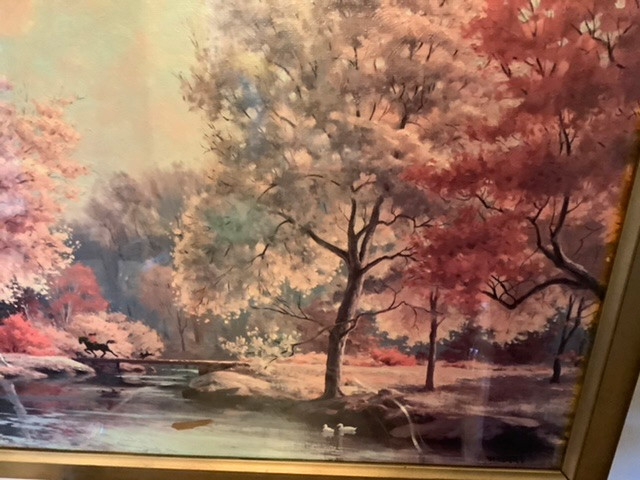 Vtg Textured Landscape Print by American Listed Artist Westal in Arts & Collectibles in Belleville - Image 2