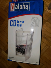 CD tower tour holds 20 Discs