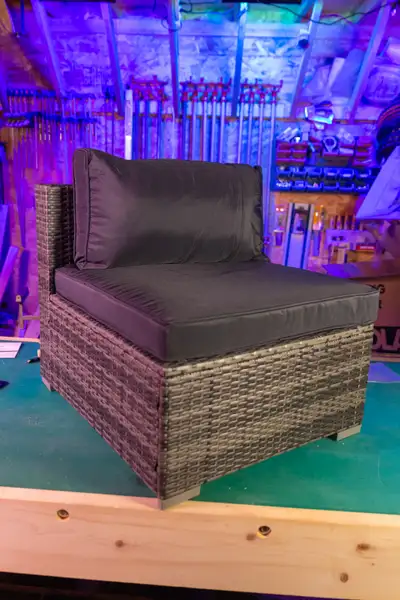 New woven patio chair., View more